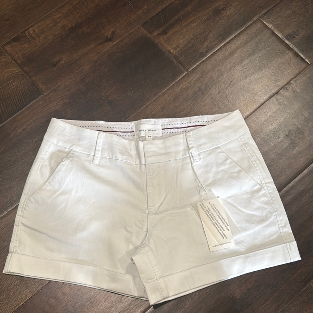 White Women's Shorts Dear John 30/10 NWT